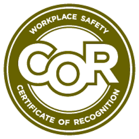 Certificate of Recognition (COR) for Workplace Safety Excellence